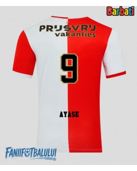 Feyenoord Ayase Ueda #9 Tricou Fotbal Replică 2025-26 Barbati Acasa